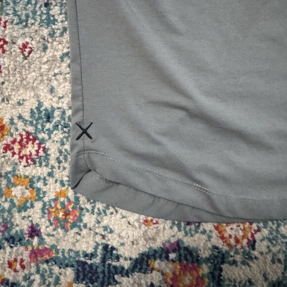 Cuts Clothing Men’s Curve Hem Gray Stretch Tee T-Shirt Sz L - Picture 4 of 7